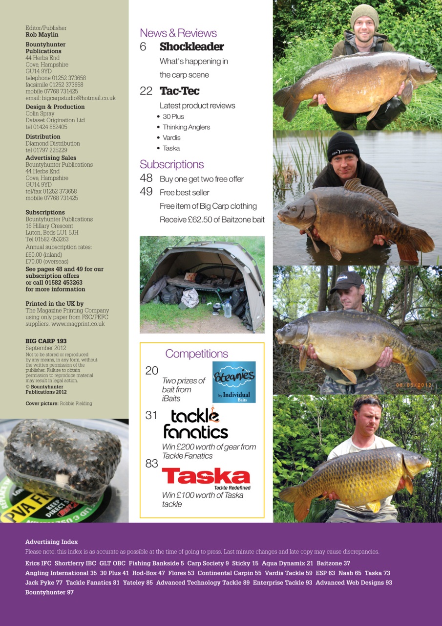 Big Carp Magazine Preview Pages