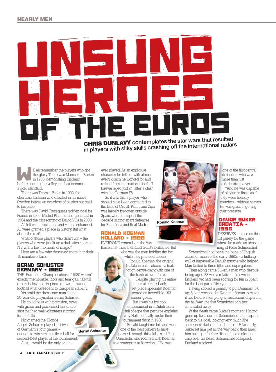 Late Tackle Football Magazine Preview Pages