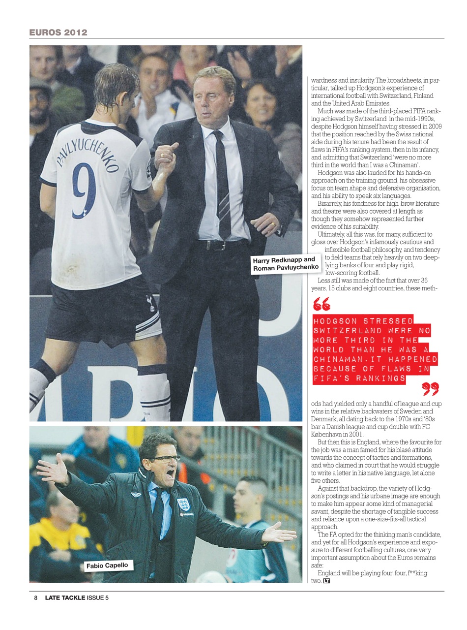 Late Tackle Football Magazine Preview Pages