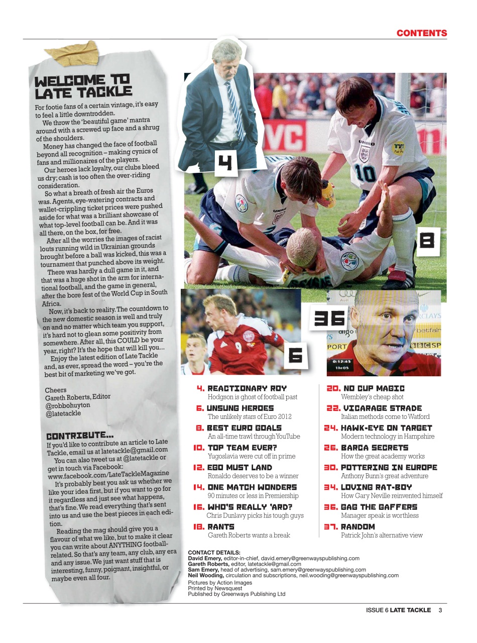 Late Tackle Football Magazine Preview Pages