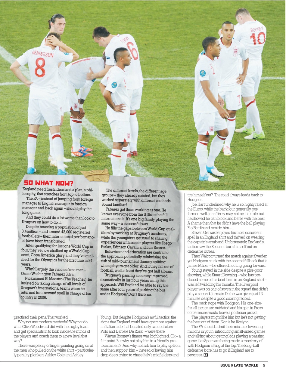 Late Tackle Football Magazine Preview Pages