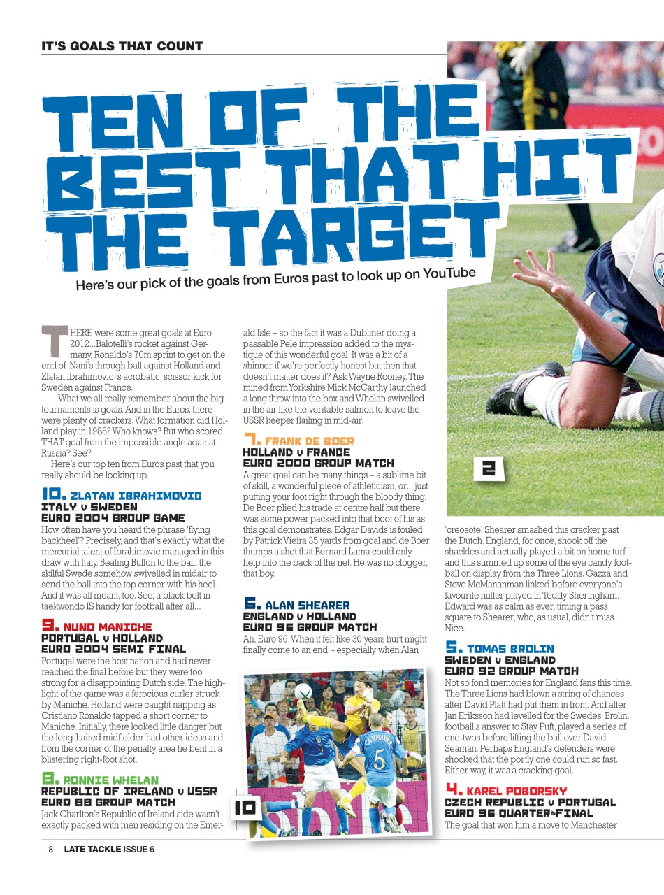 Late Tackle Football Magazine Preview Pages