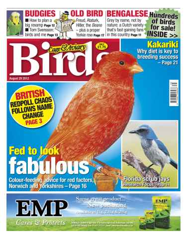 Cage & Aviary Birds issue Cage and Aviary August 29 2012