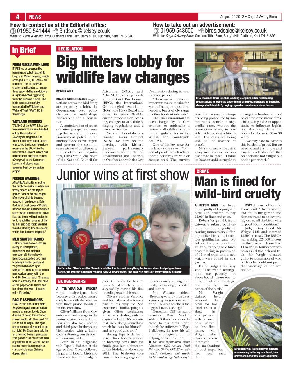 Cage & Aviary Birds Preview Pages