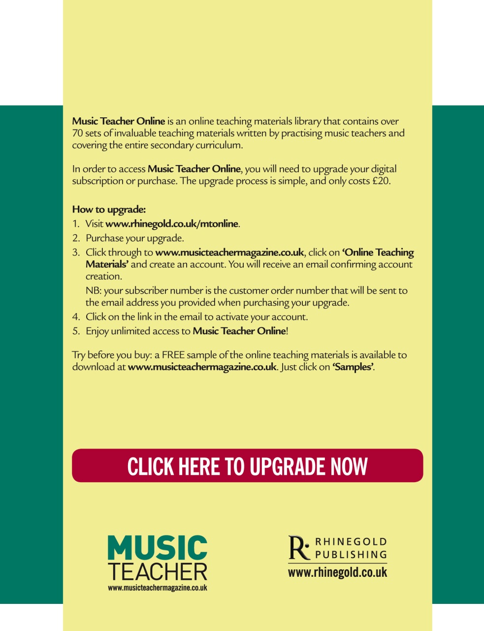 Music Teacher Preview Pages