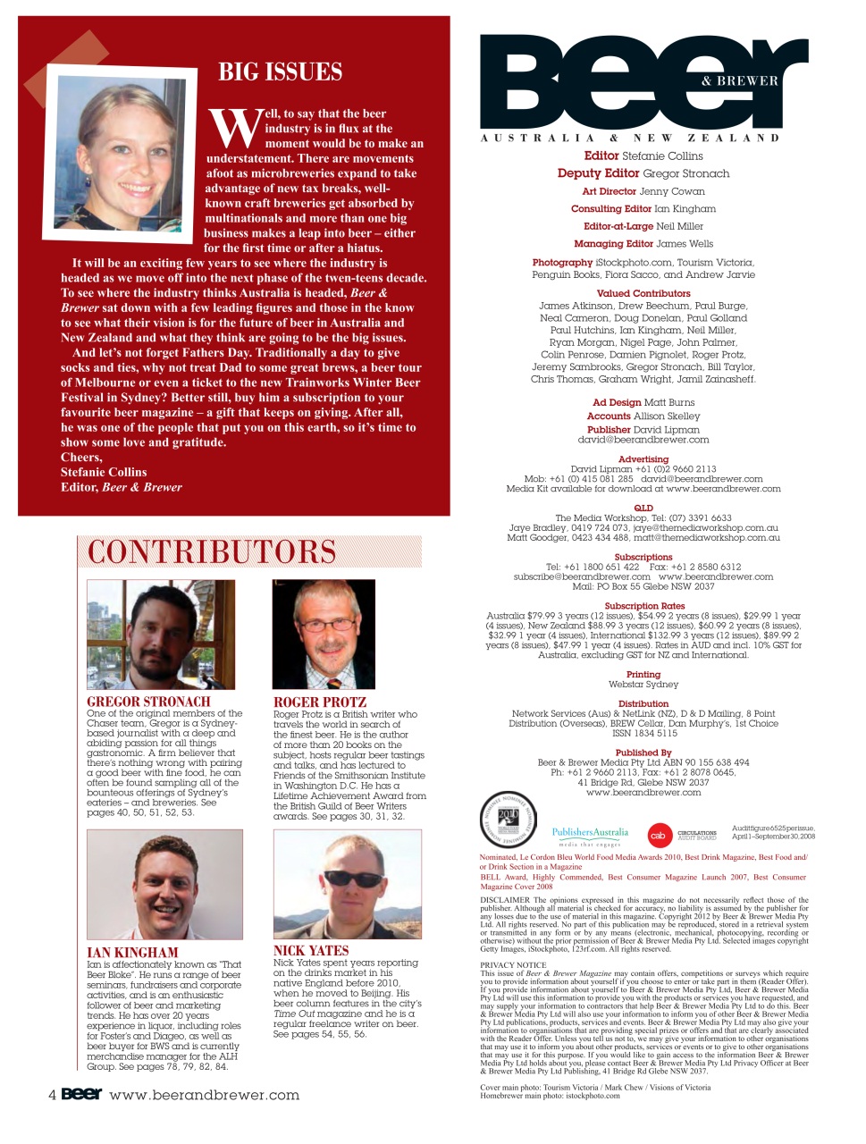 Beer and Brewer Preview Pages