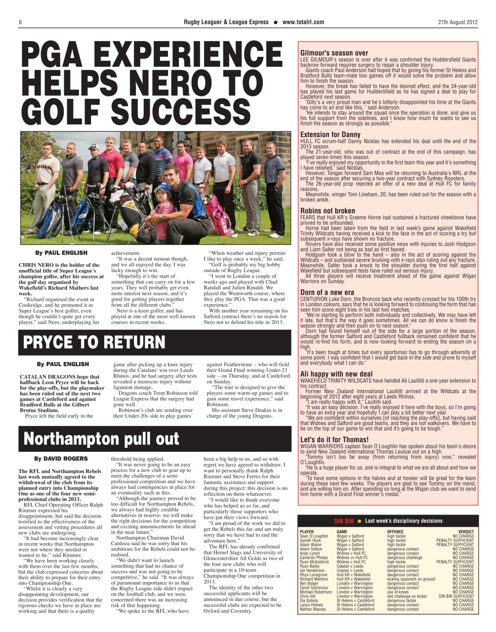 League Express Preview Pages