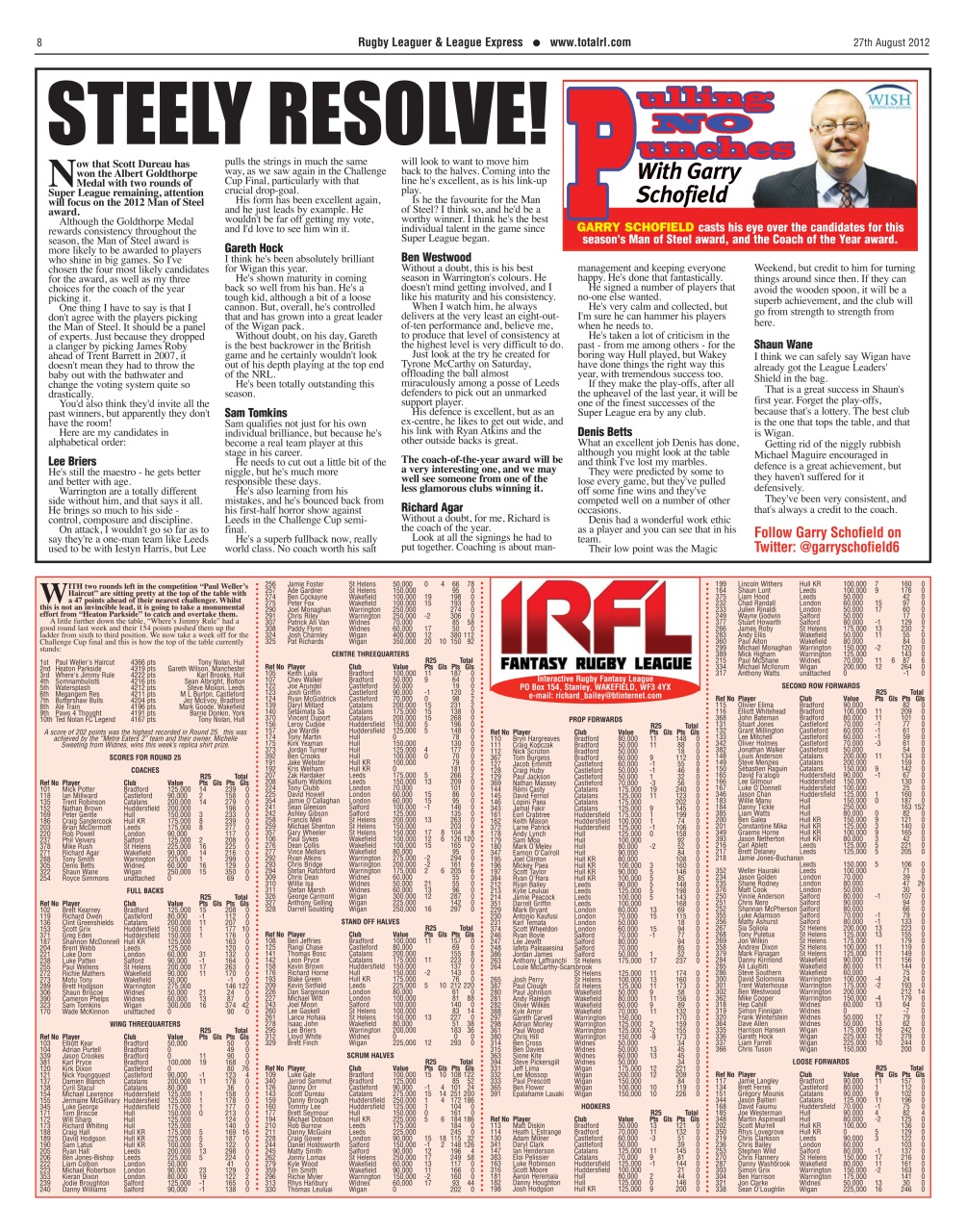 League Express Preview Pages