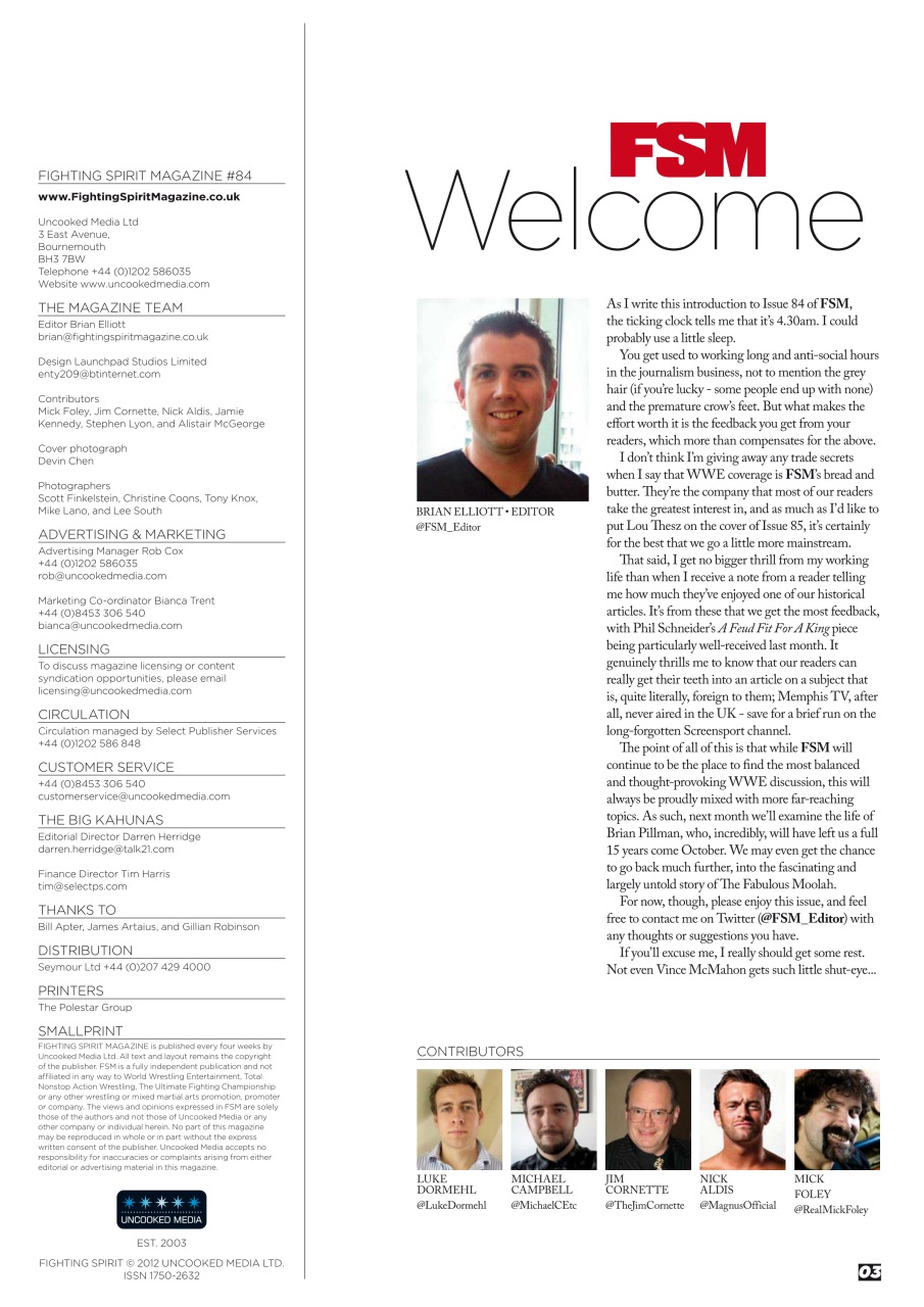 Wrestletalk Magazine Preview Pages