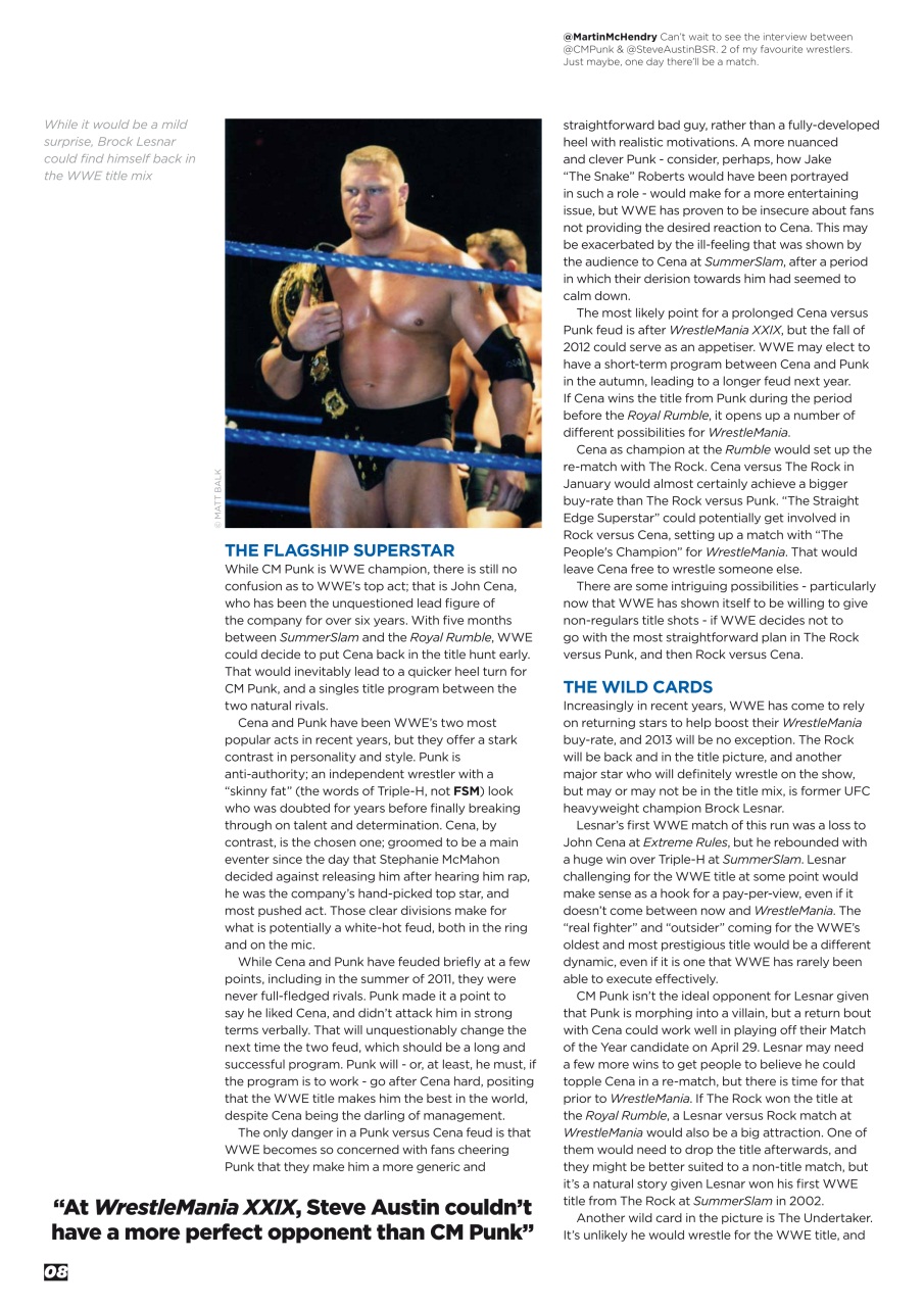 Wrestletalk Magazine Preview Pages