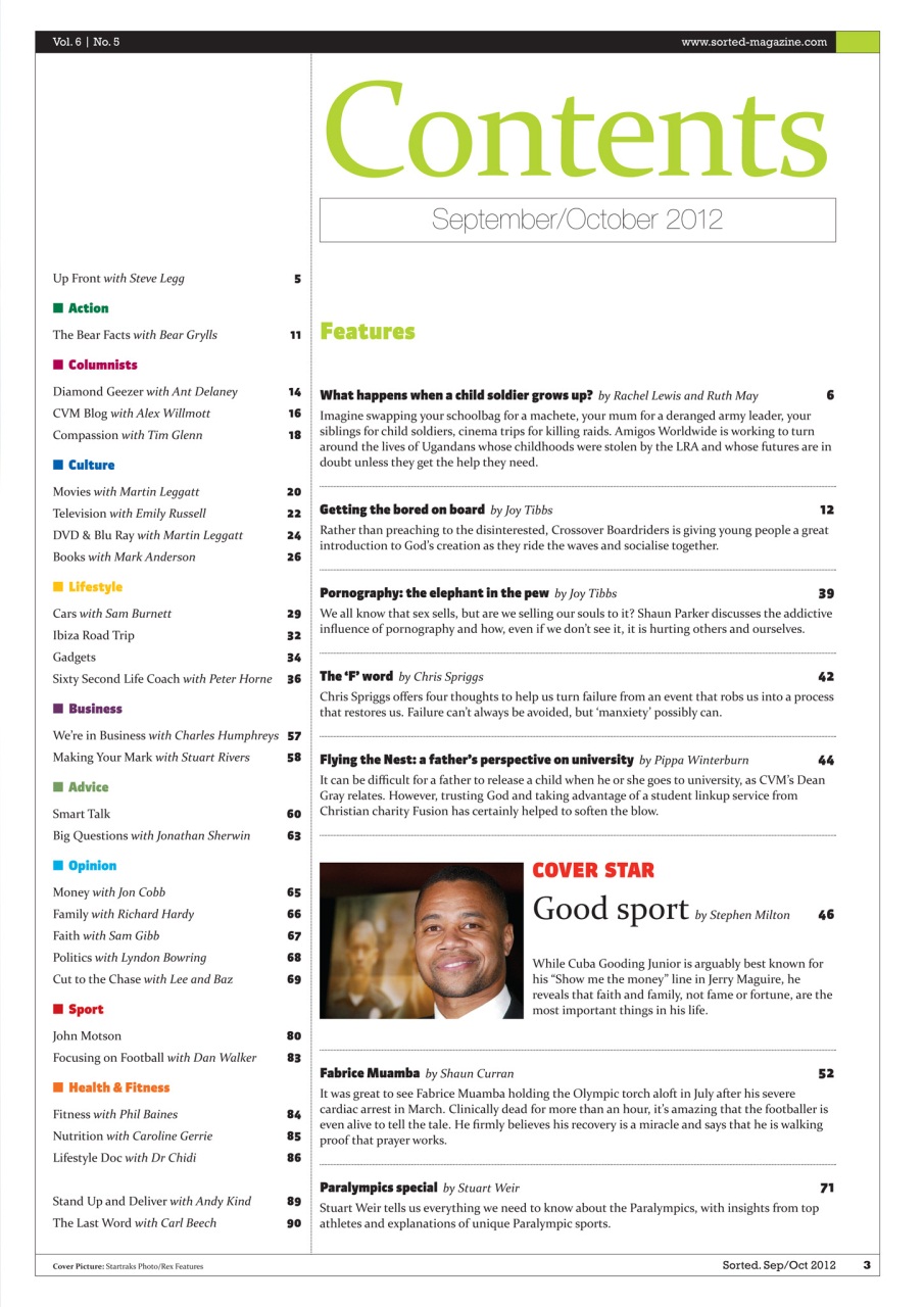 Sorted Magazine – The men's mag with morals Preview Pages