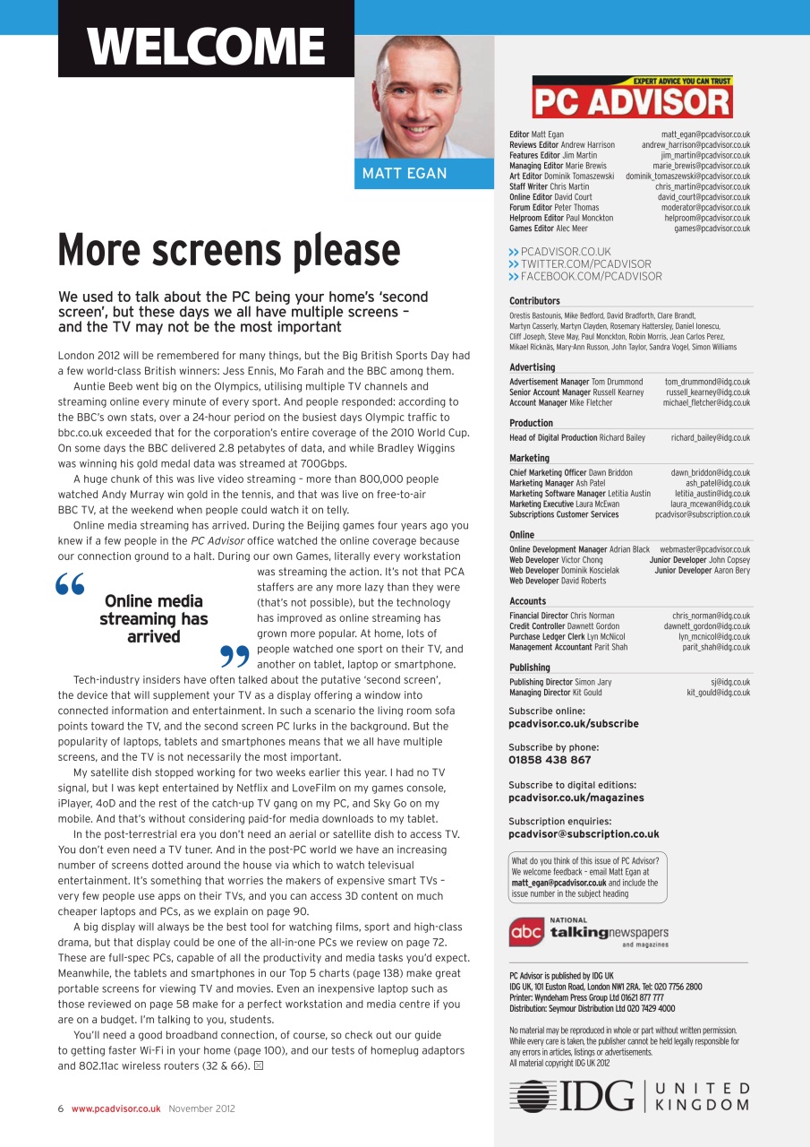 Tech Advisor Preview Pages