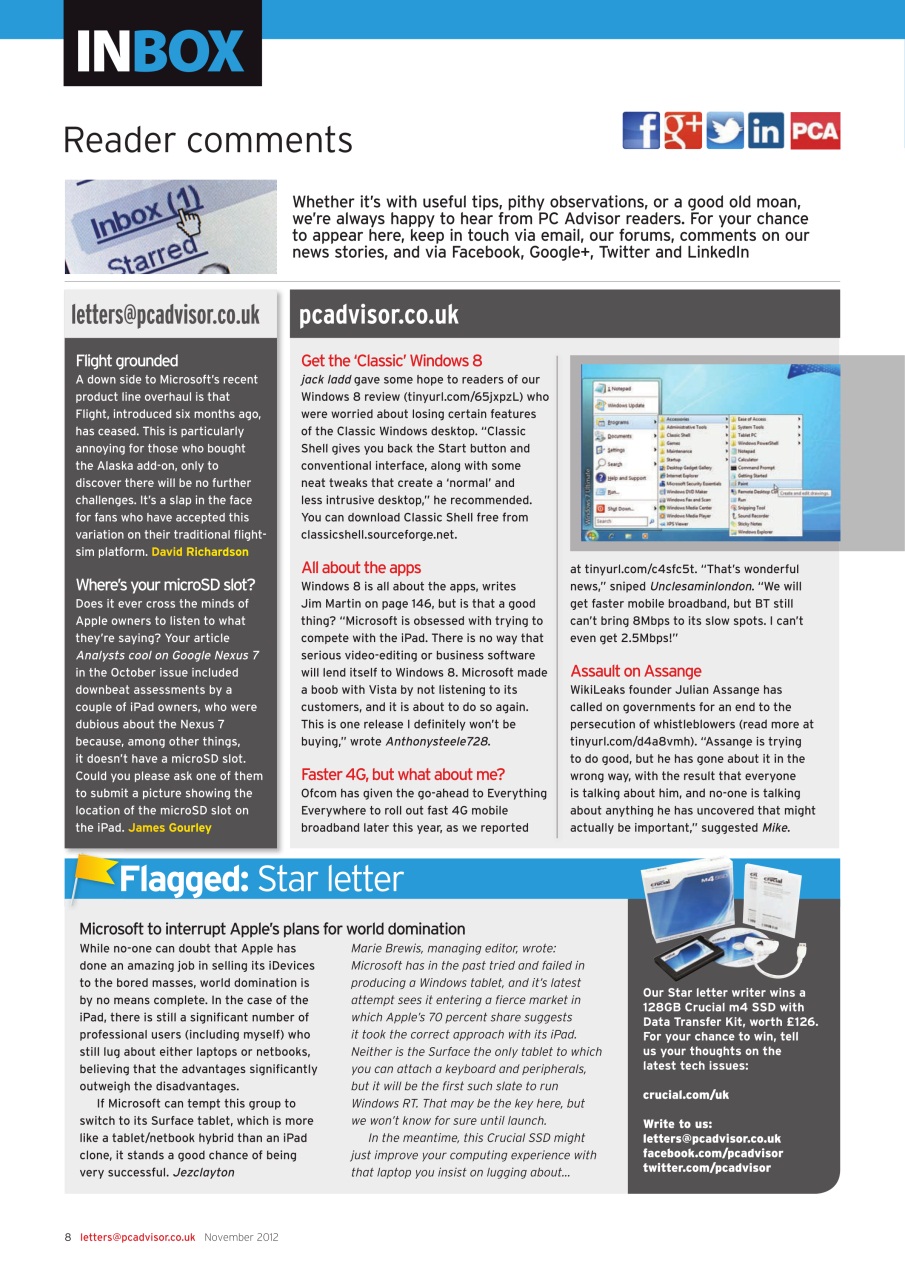 Tech Advisor Preview Pages