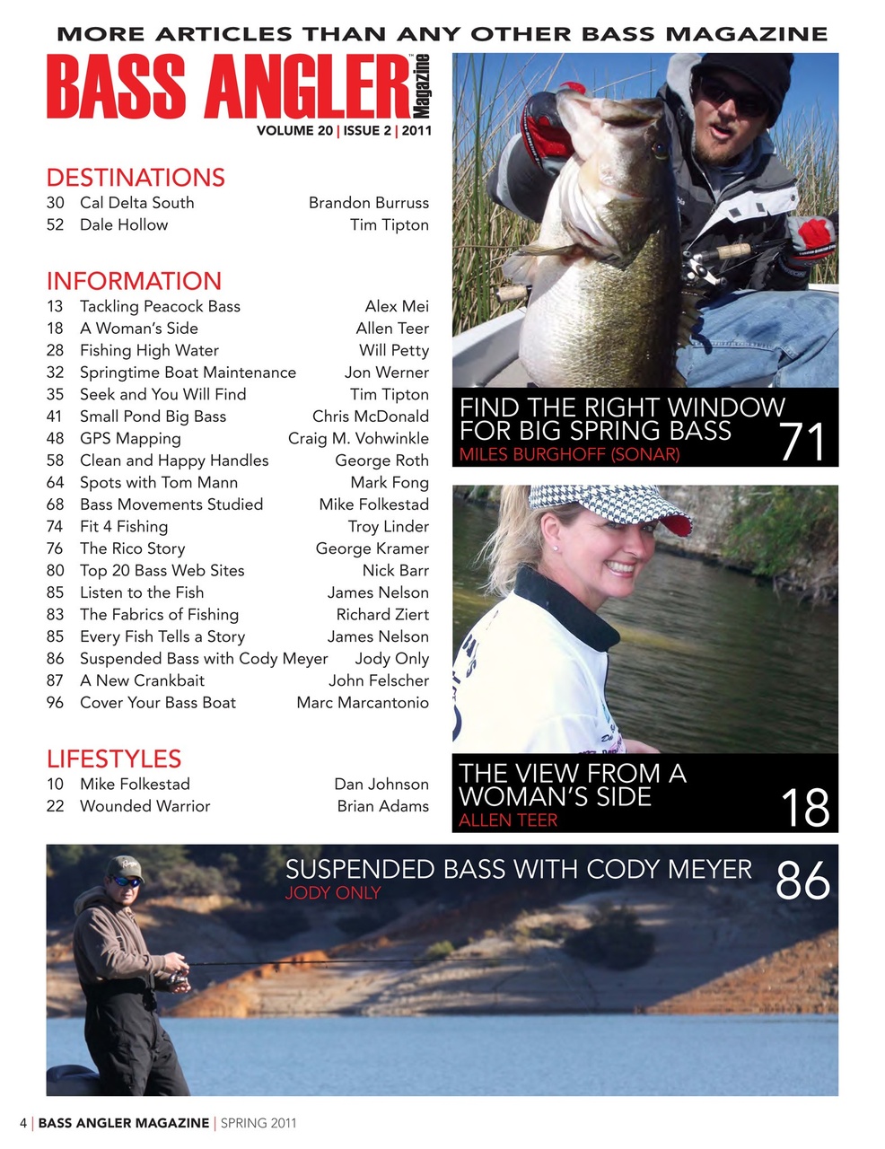 BASS ANGLER MAGAZINE Preview Pages