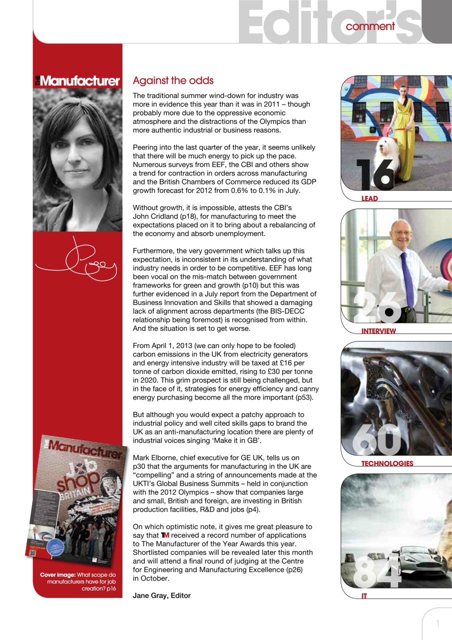 The Manufacturer Preview Pages