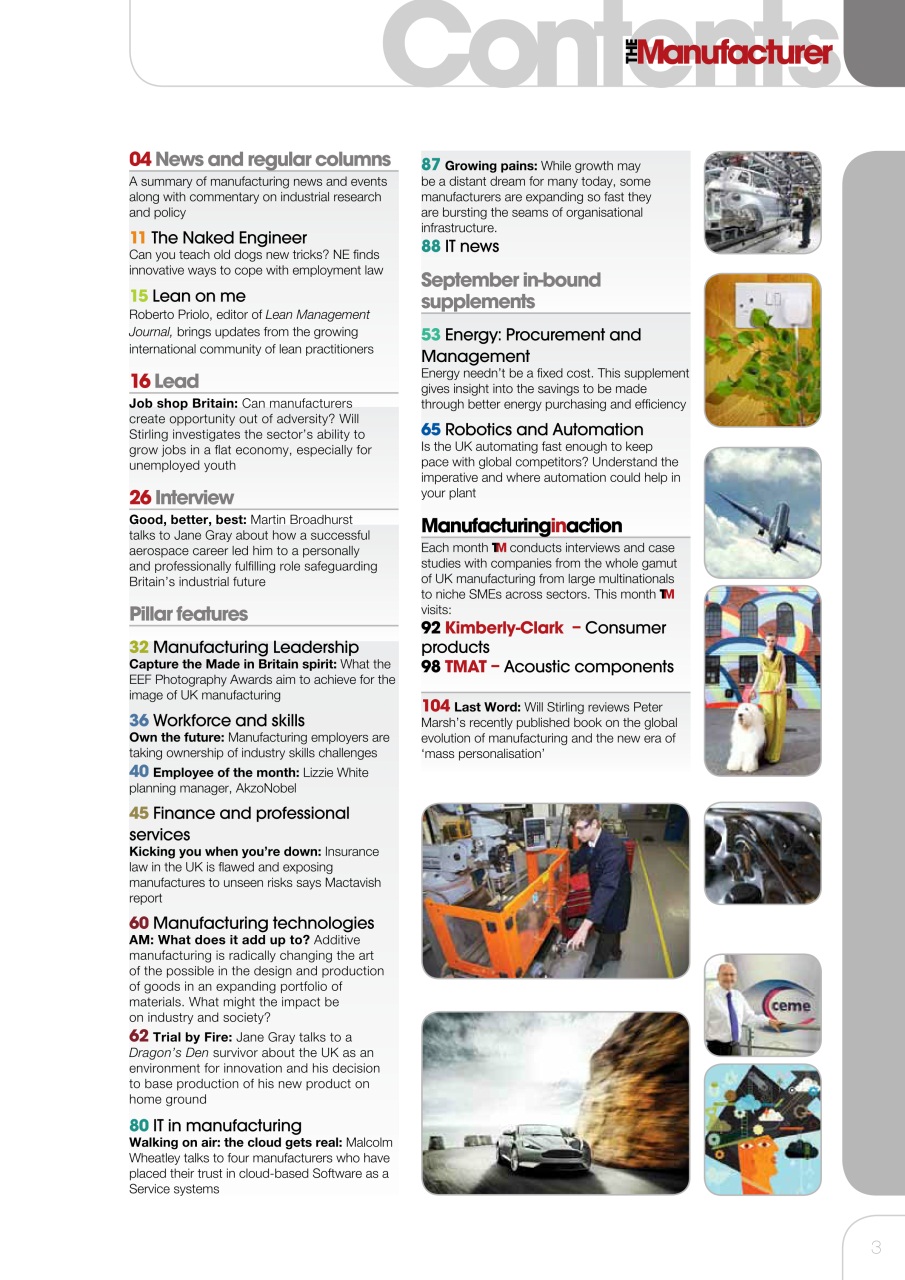 The Manufacturer Preview Pages