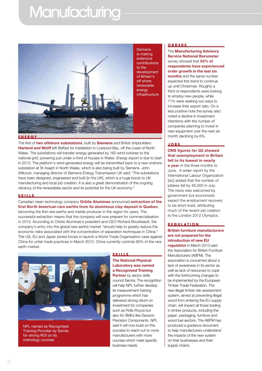 The Manufacturer Preview Pages