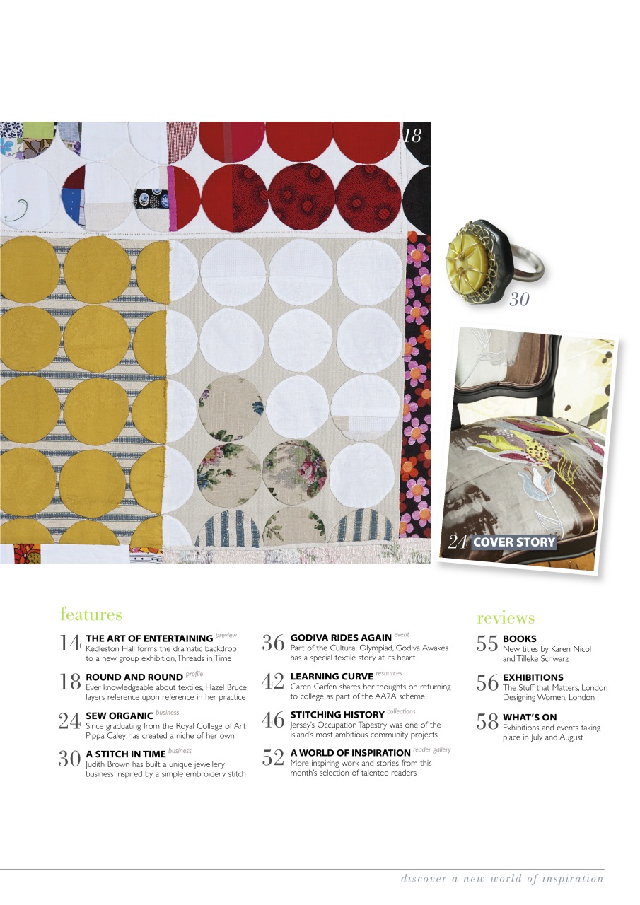 Embroidery Magazine Preview Pages