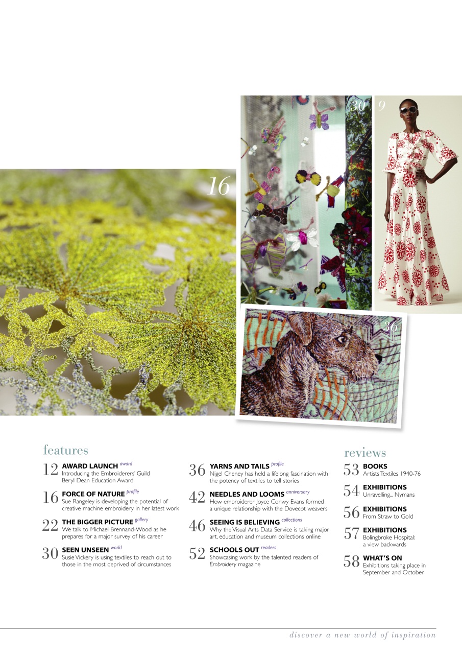Embroidery Magazine Preview Pages