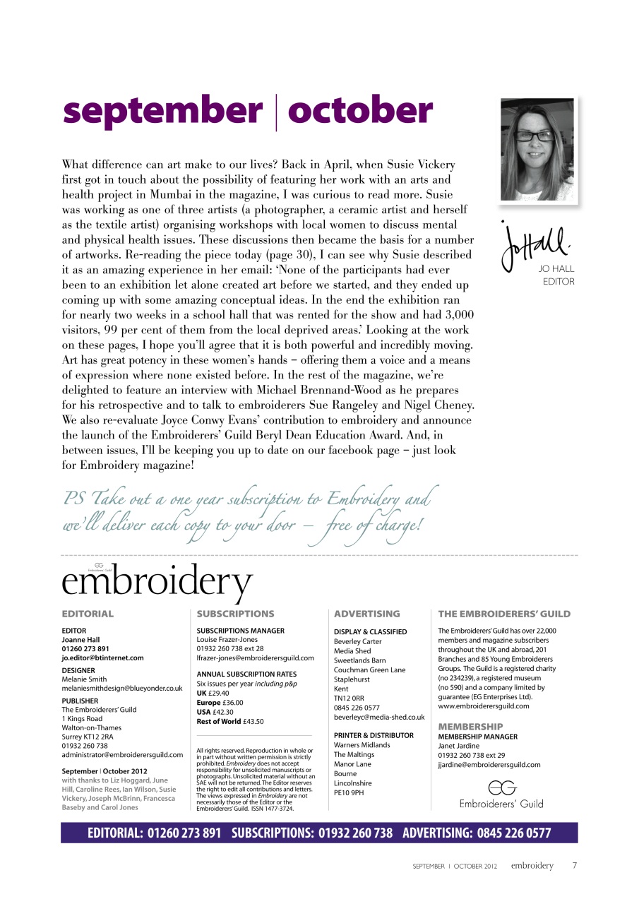 Embroidery Magazine Preview Pages