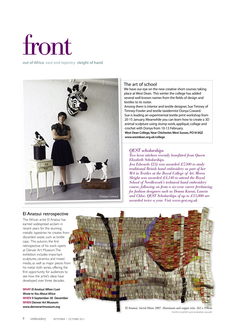 Embroidery Magazine Preview Pages