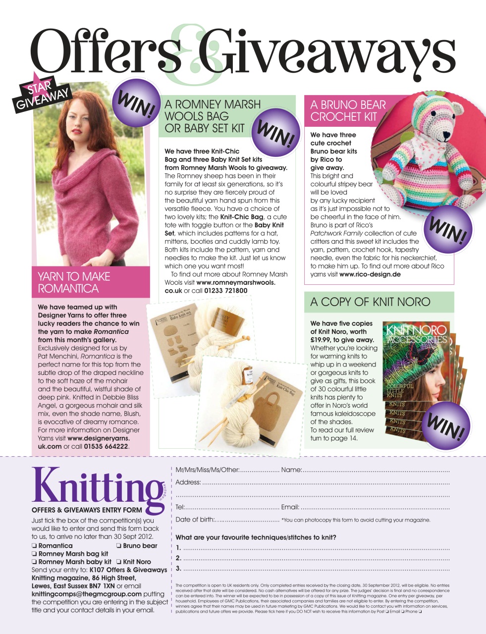 Knitting Preview Pages