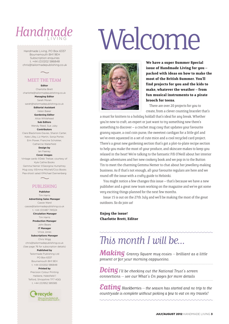 Handmade Living Preview Pages