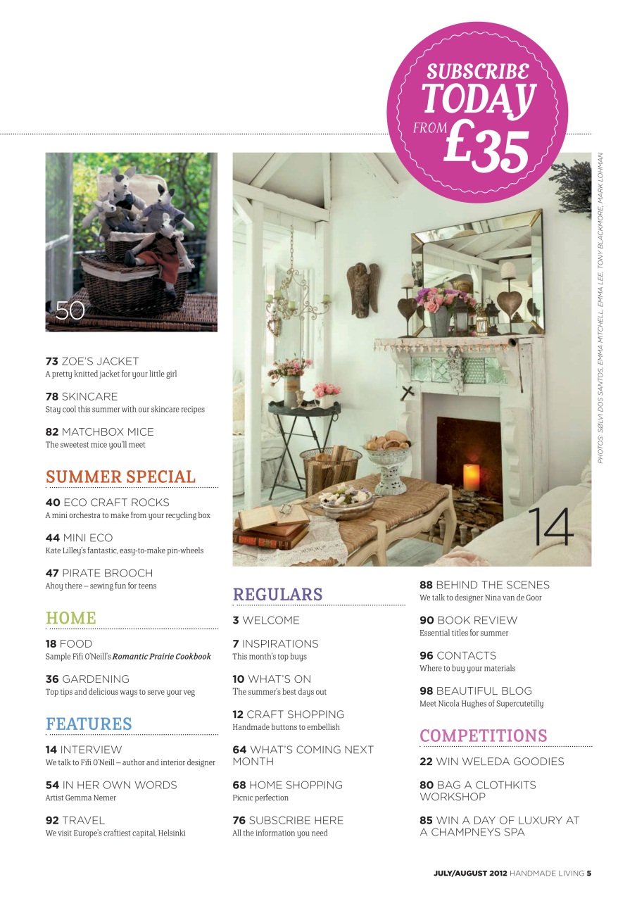 Handmade Living Preview Pages