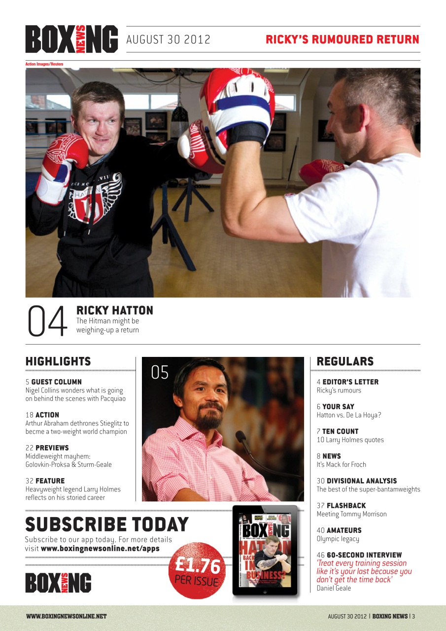 Boxing News Preview Pages