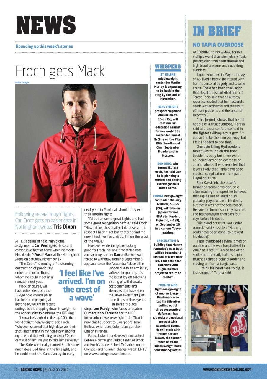 Boxing News Preview Pages