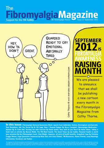 Fibromyalgia Magazine issue September 2012 Issue