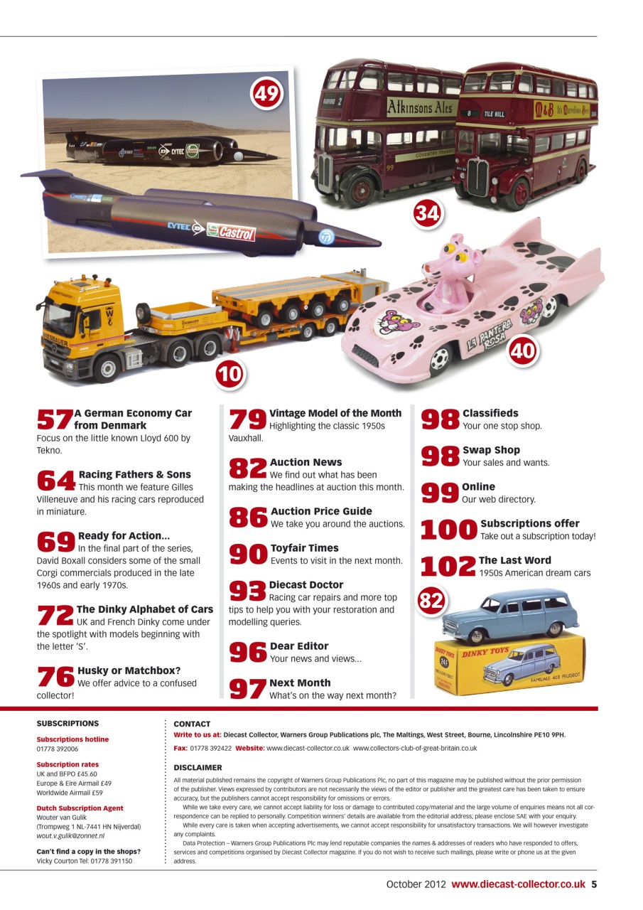 Diecast Collector Preview Pages