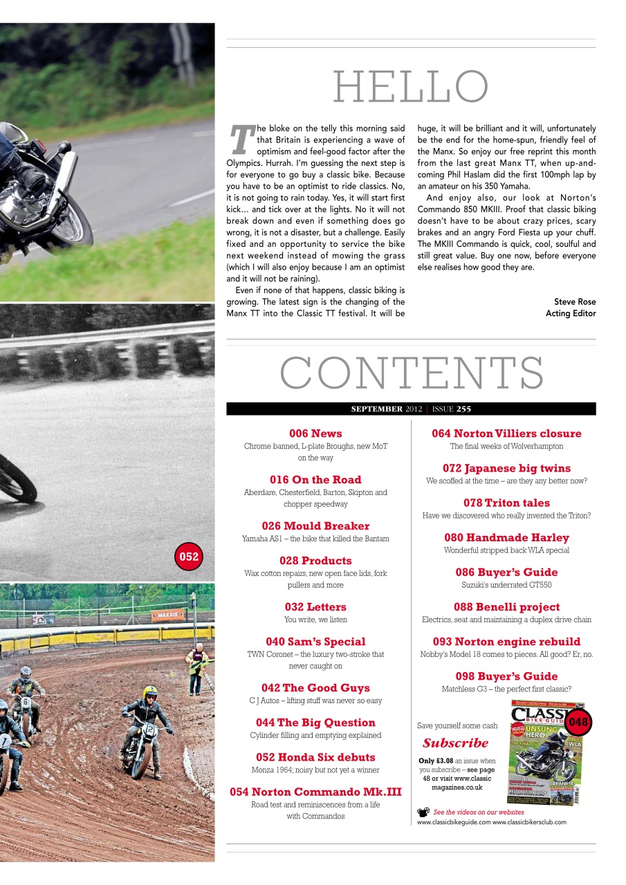 Classic Bike Guide Preview Pages