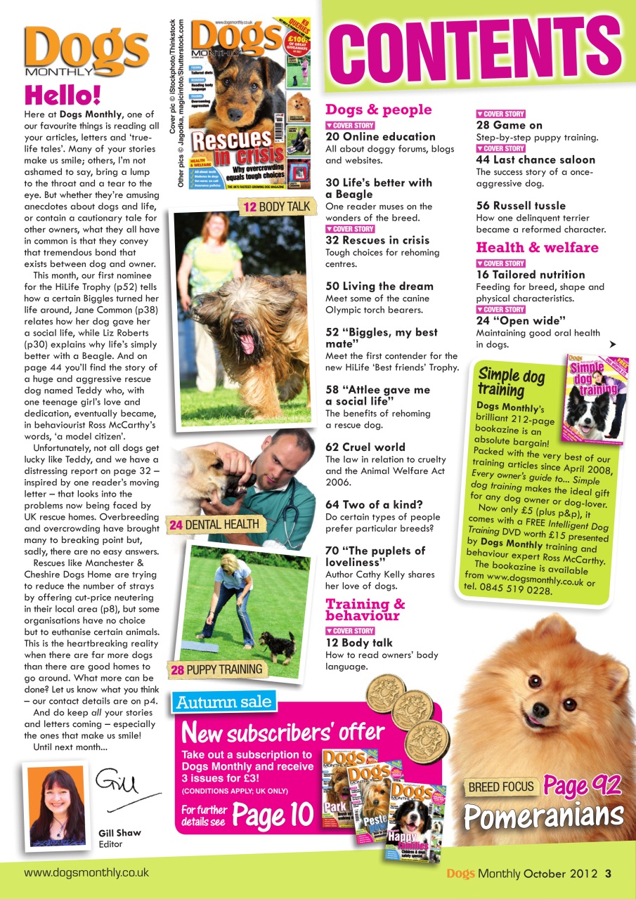Dogs Monthly Preview Pages