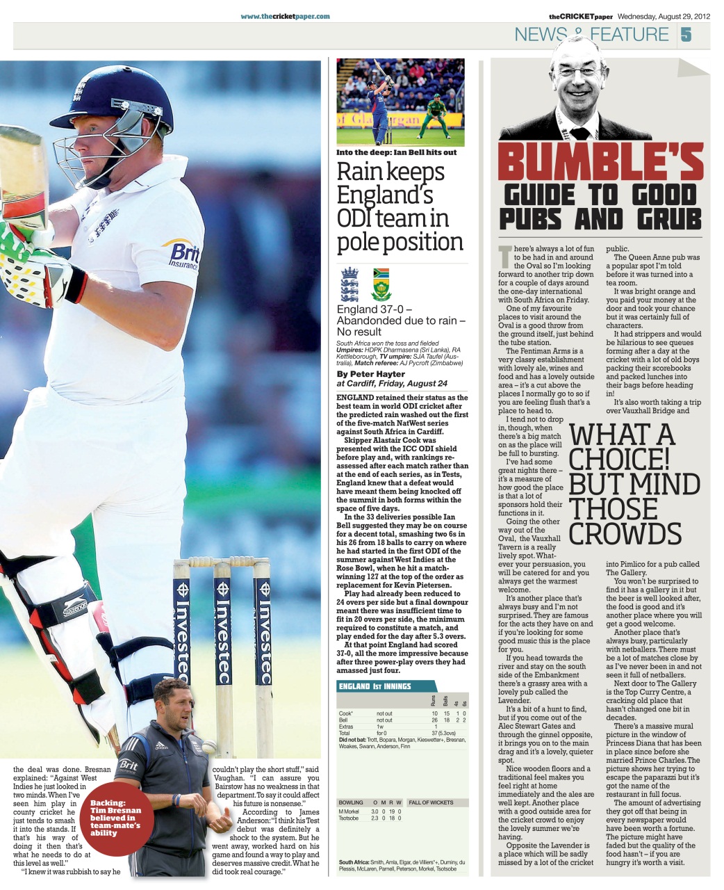 The Cricket Paper Preview Pages