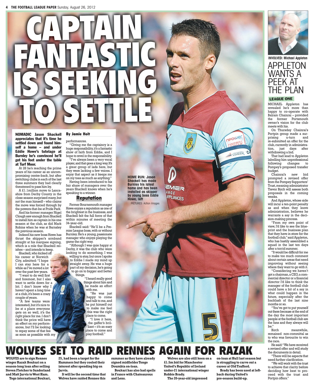 The Football League Paper Preview Pages