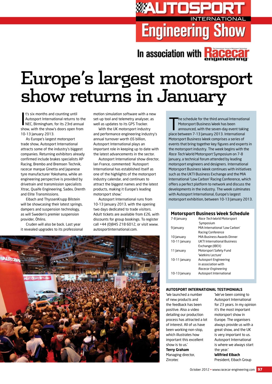 Racecar Engineering Preview Pages