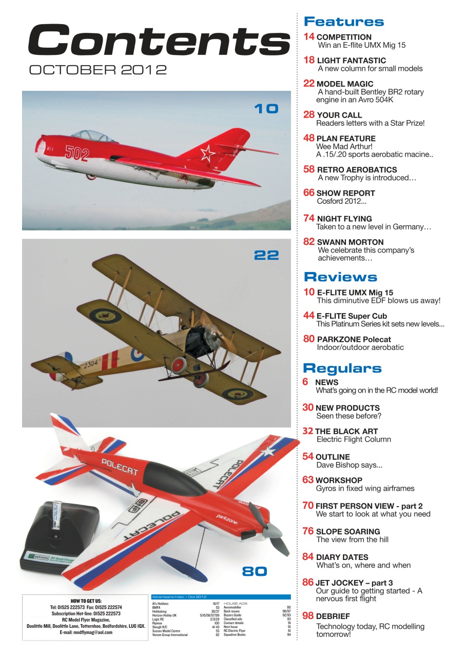 Radio Control Model Flyer Preview Pages