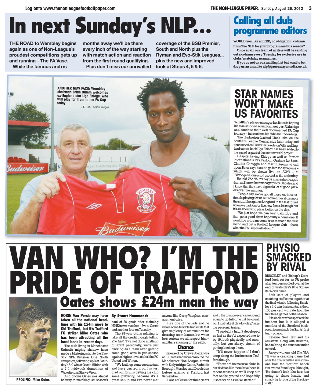 The Non-League Football Paper Preview Pages