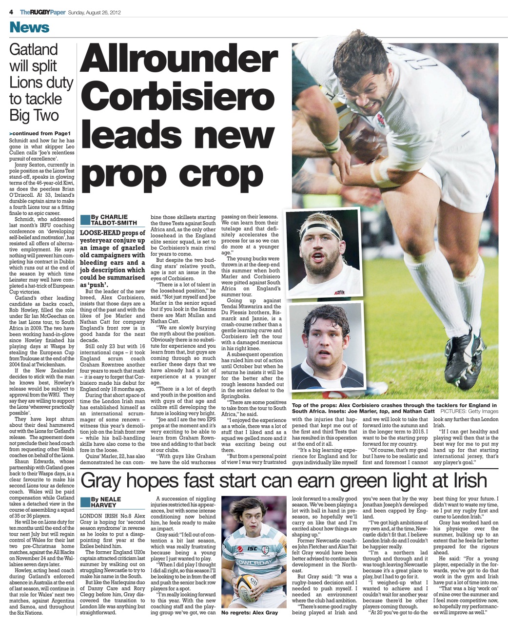 The Rugby Paper Preview Pages