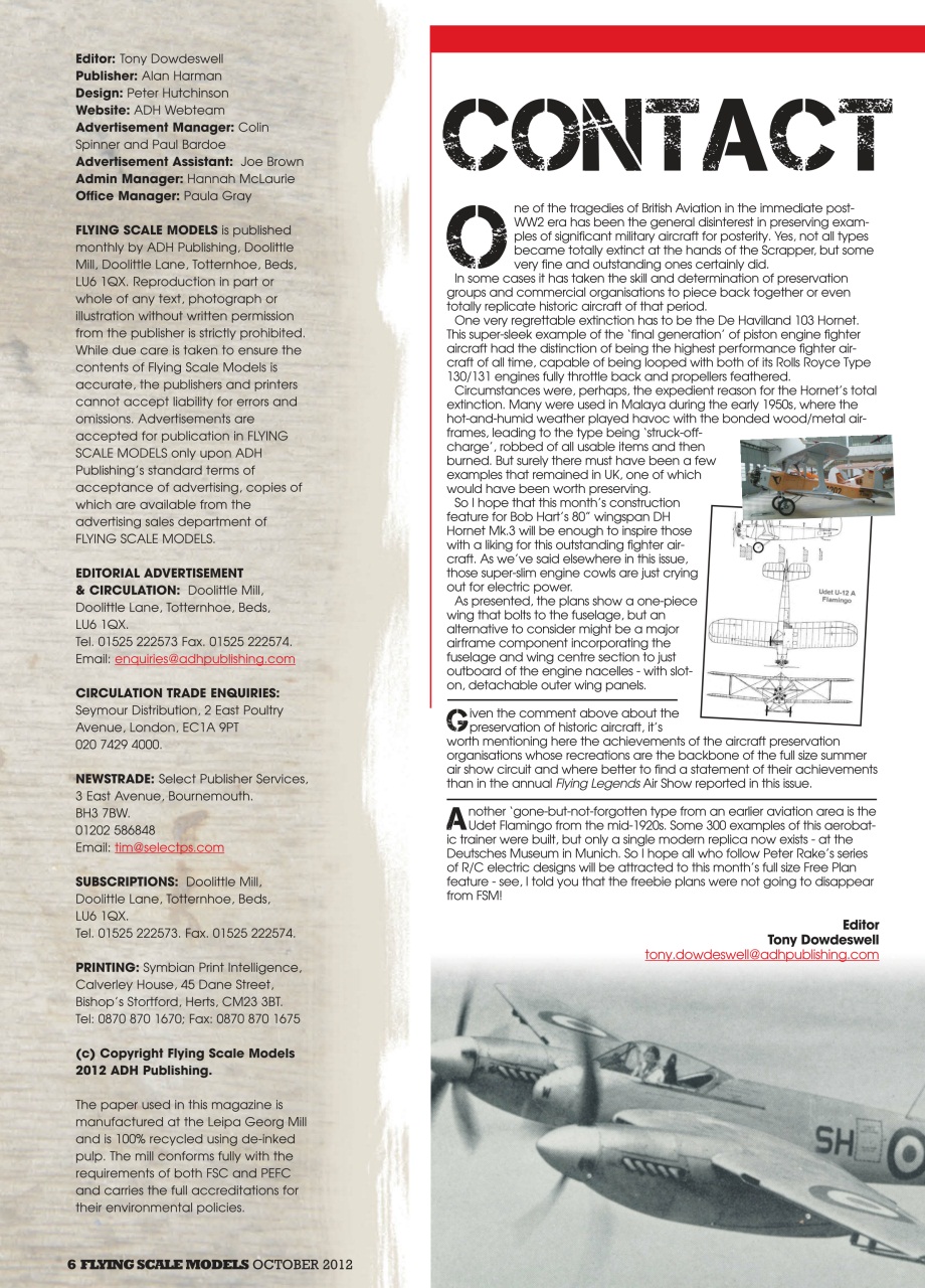 Flying Scale Models Preview Pages