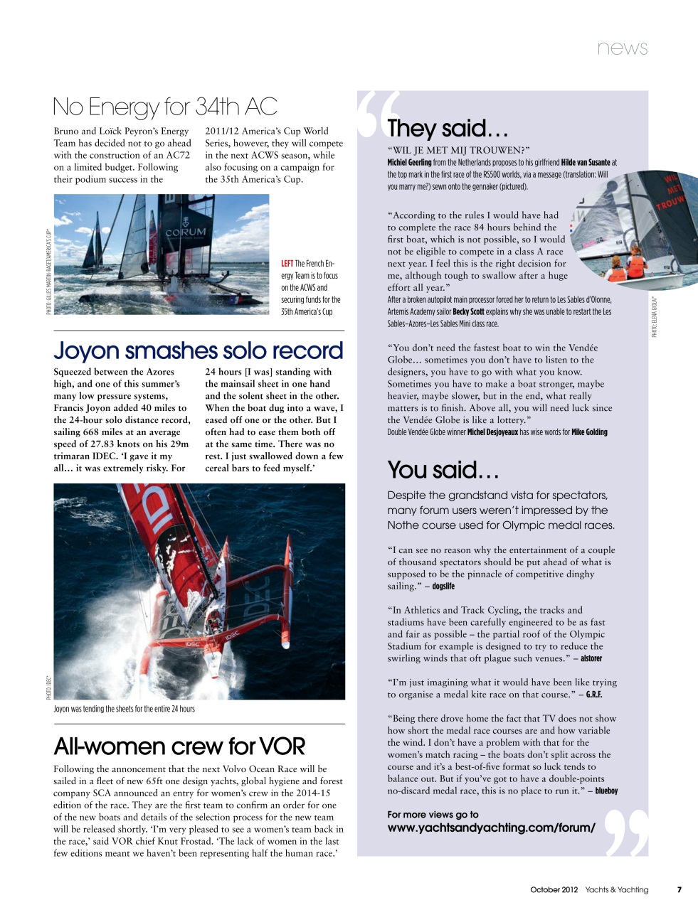 Yachts & Yachting Preview Pages