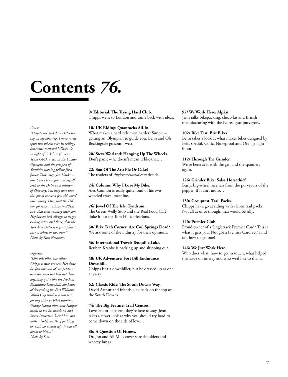 Singletrack Preview Pages