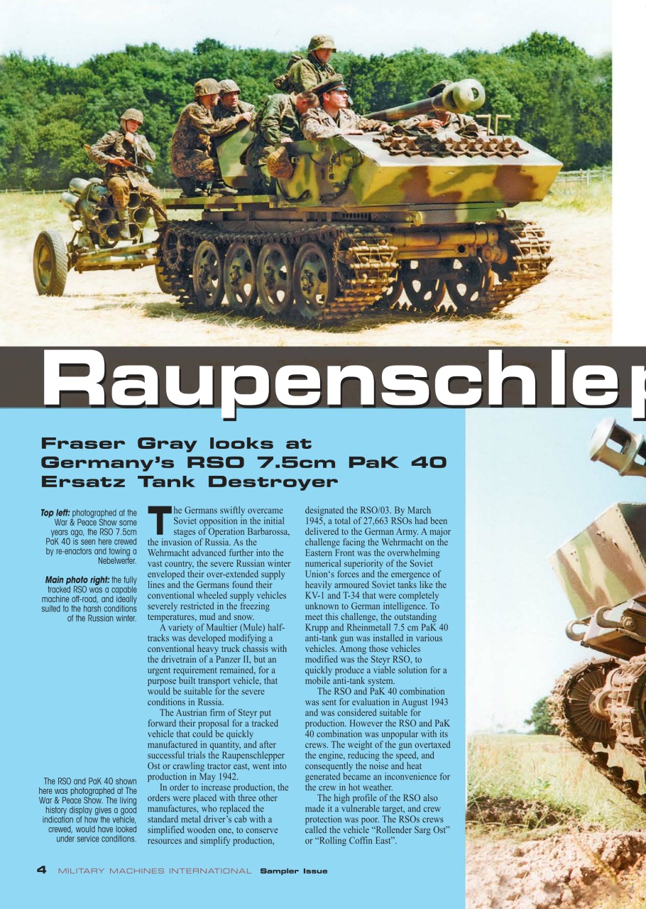 Military Machines International Preview Pages
