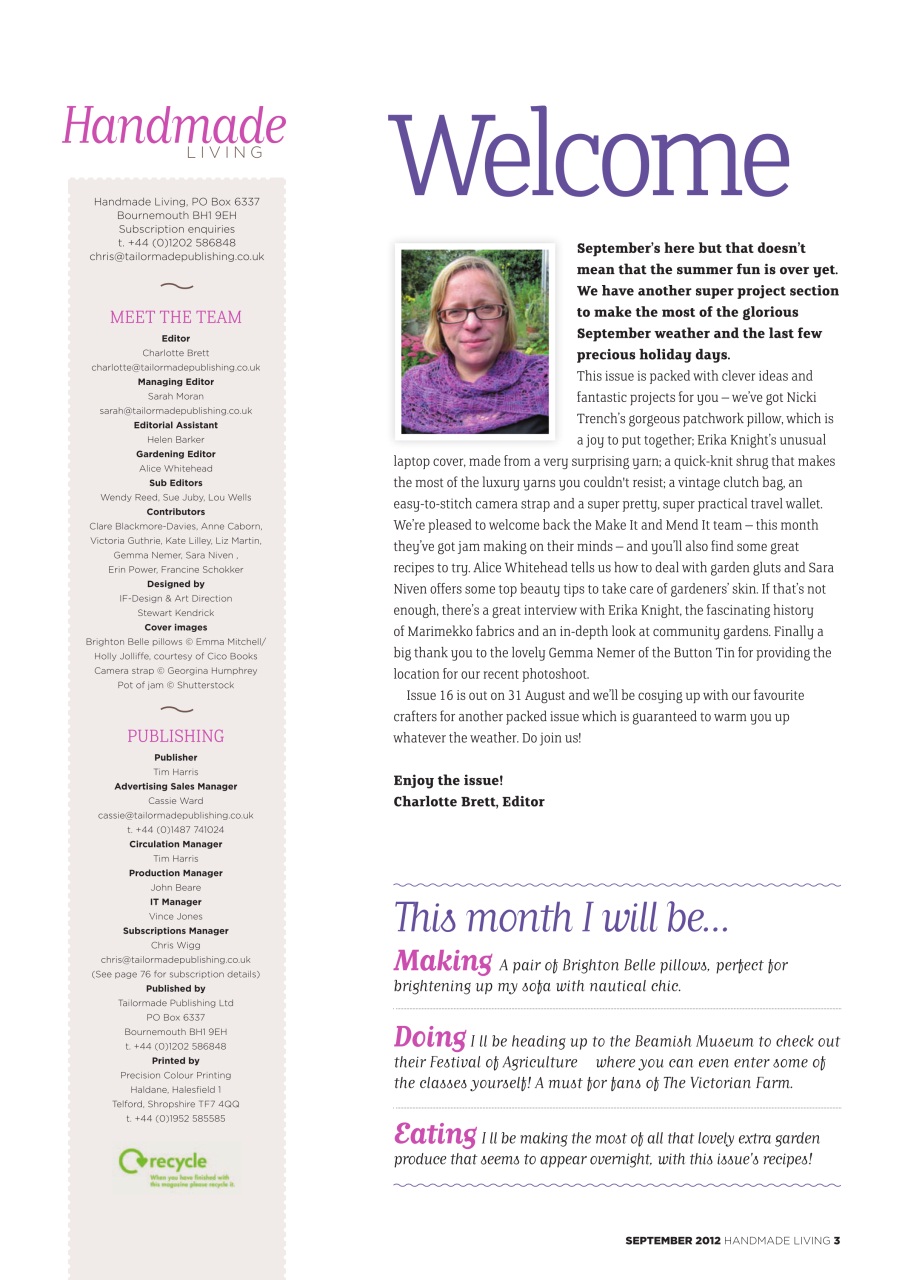 Handmade Living Preview Pages