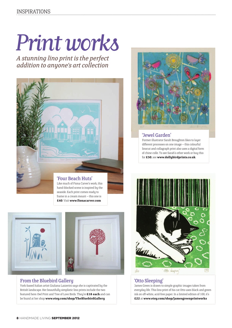 Handmade Living Preview Pages