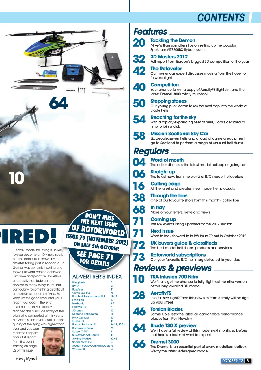 Radio Control Rotor World Preview Pages