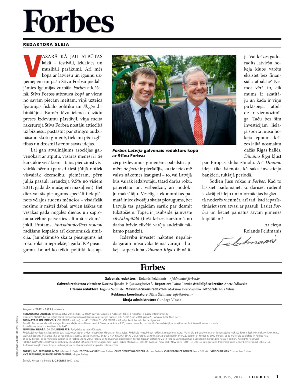 Forbes Latvia Preview Pages