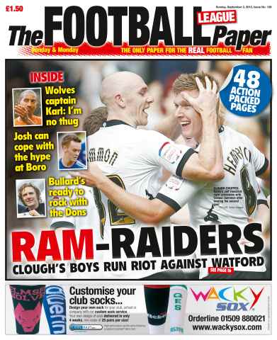The Football League Paper issue 2nd September 2012