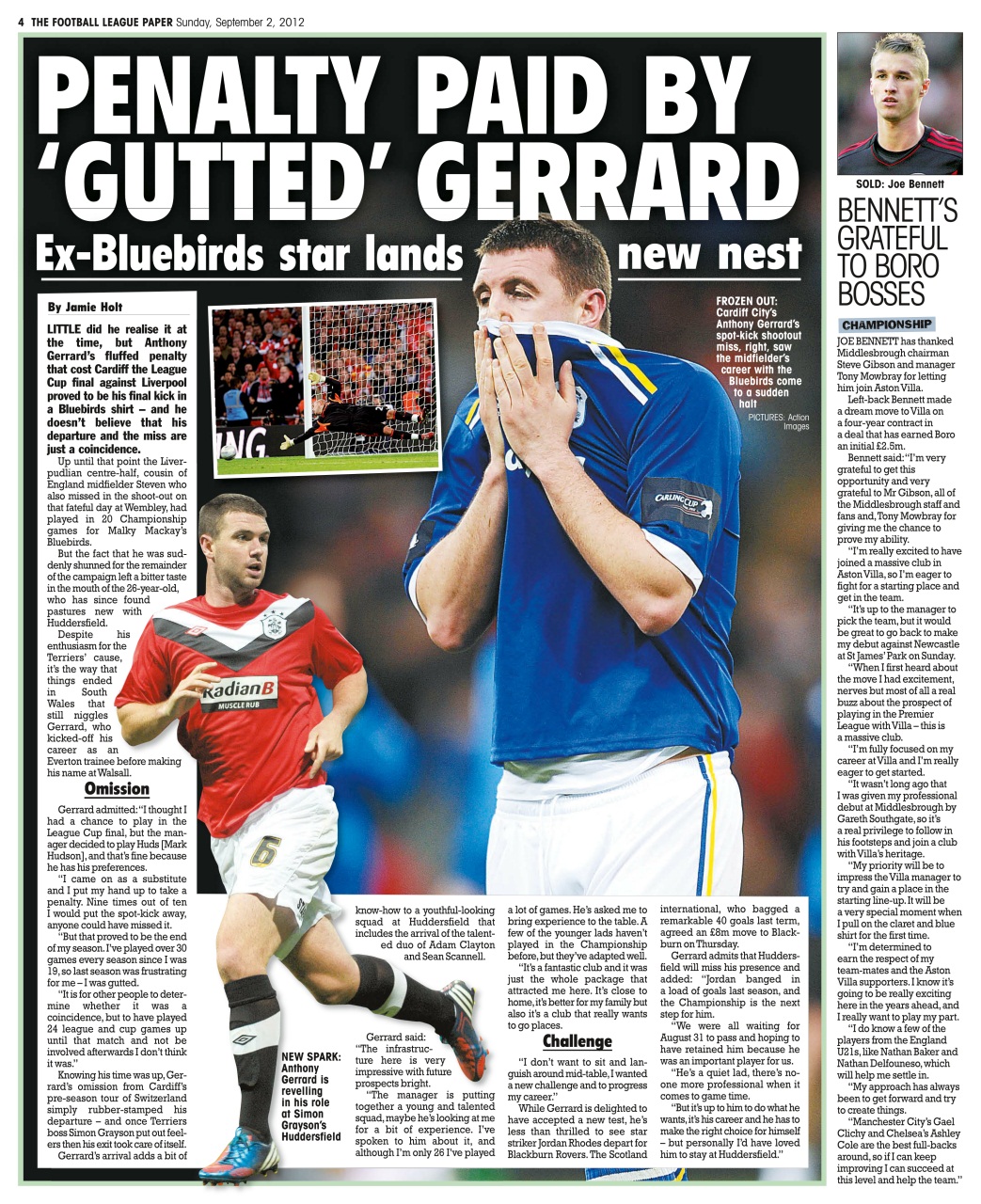 The Football League Paper Preview Pages